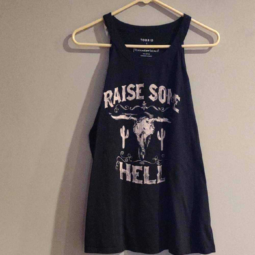 Torrid Women's 1 Black Graphic Tank Top